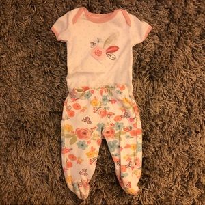 Baby Girl 0-3m Outfit Set